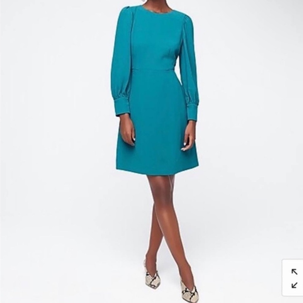 NWT J.Crew long sleeve dress in 365 crepe 6 medium